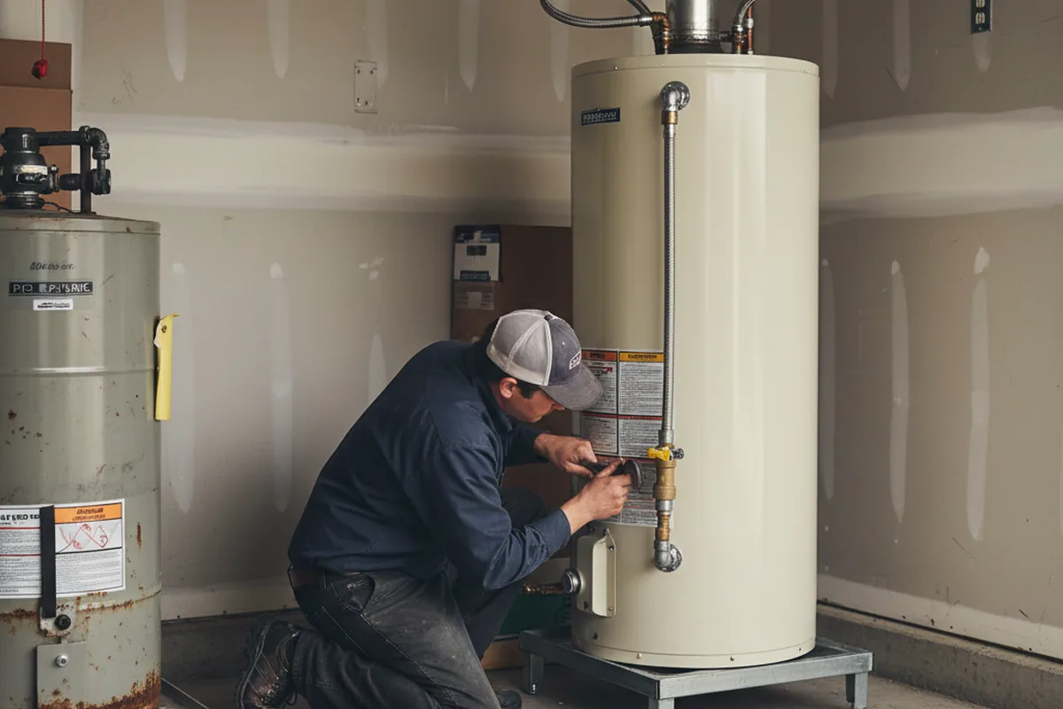 Water heater and shutoff valve replacement in Redfox
